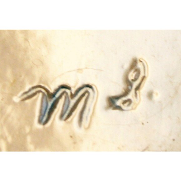 VTG 73 Hand Painted Sign French Country Ceramic Pitcher Blue Lover Renaissance - Picture 7 of 9